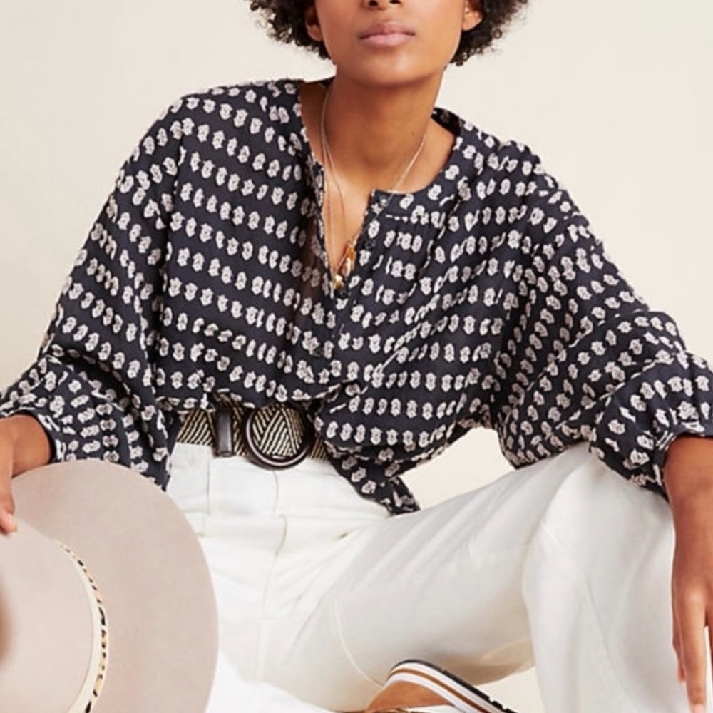 Pilcro by Anthropologie Peasant Blouse